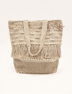 Bolso de algodón macramé... 2