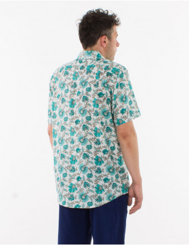 Camisa de algodón ligero de manga corta para...