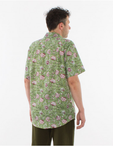 Camisa de algodón ligero de manga corta para...