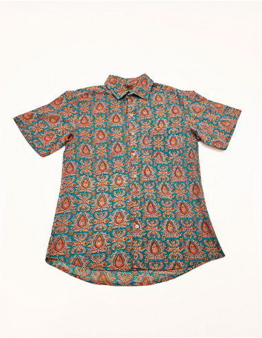 Camisa de algodón ligero de manga corta para...