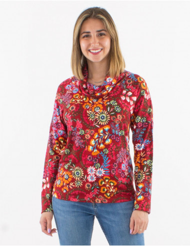 Blusa malla 95% poliester 5% elastano cuello...