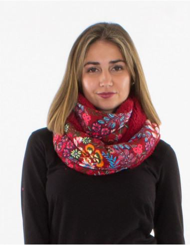 Bufanda snood malla 95% poliester 5% elastano...