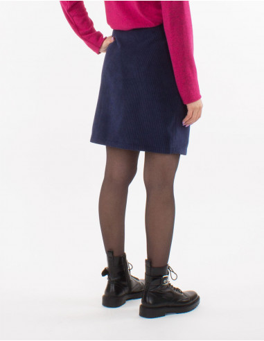 Falda de pana 88% poliester 12% poliamida con...
