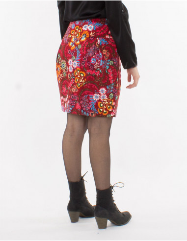 Falda malla 95% poliester 5% elastano doblada...