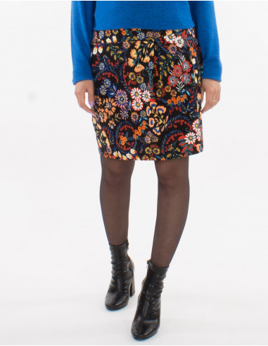 Falda malla 95% poliester 5% elastano doblada...