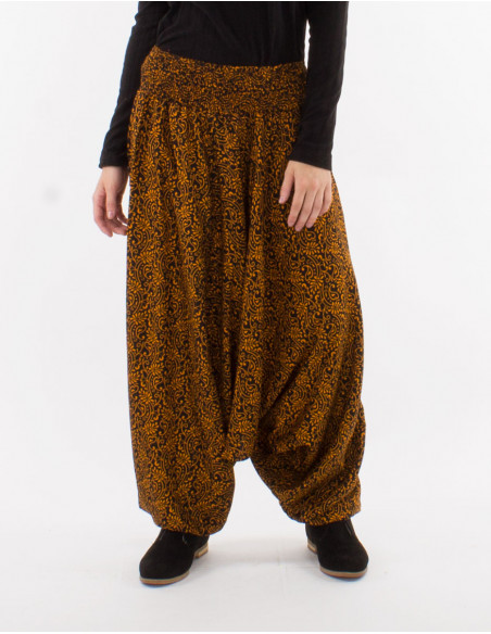 Sarouel 3 en 1 viscosa estampado indio