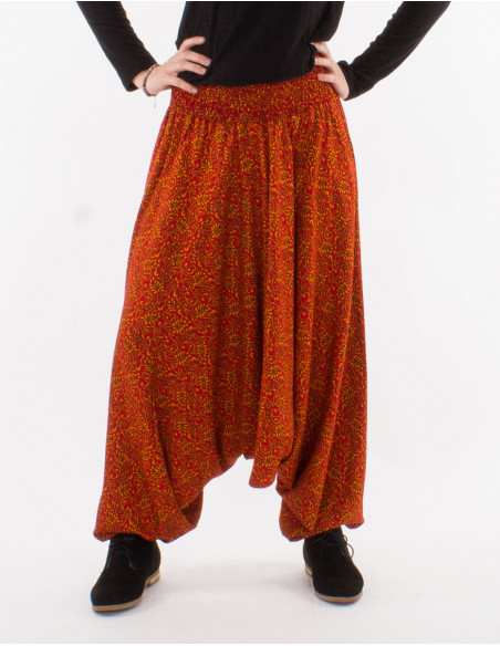 Sarouel 3 en 1 viscosa estampado indio