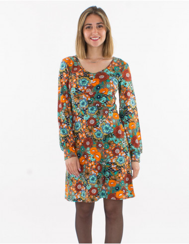 Vestido malla 92% poliester 8% elastano cuello...