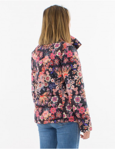 Chaqueta acolchada poliester estampado midnight