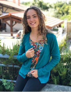 Chaqueta malla 74% viscosa...