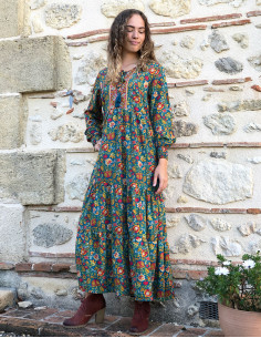 Vestido largo poliester... 2