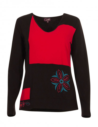 Camiseta 95% algodón 5% elastano patchs