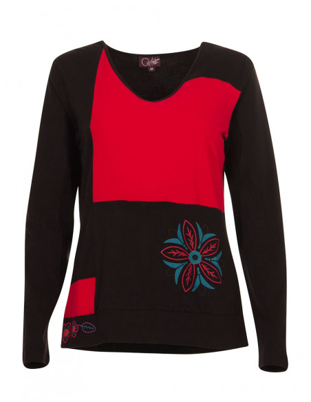 Camiseta 95% algodón 5% elastano patchs