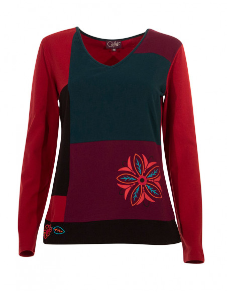 Camiseta 95% algodón 5% elastano patchs