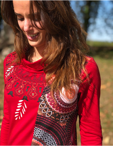 Camiseta 97% algodón 3% elastano estampado bamako