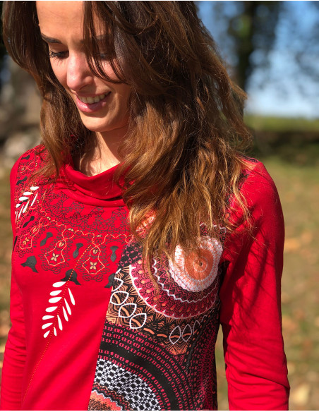 Camiseta 97% algodón 3% elastano estampado bamako