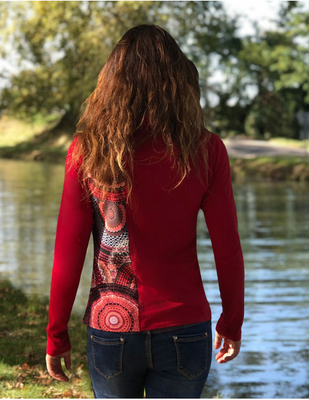 Camiseta 97% algodón 3% elastano estampado bamako