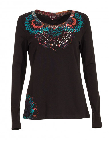 Camiseta 97% algodón 3% elastano estampado place