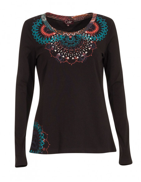 Camiseta 97% algodón 3% elastano estampado place