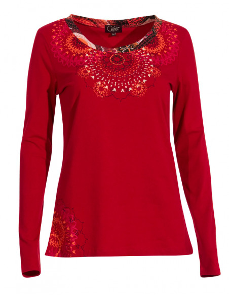 Camiseta 97% algodón 3% elastano estampado place