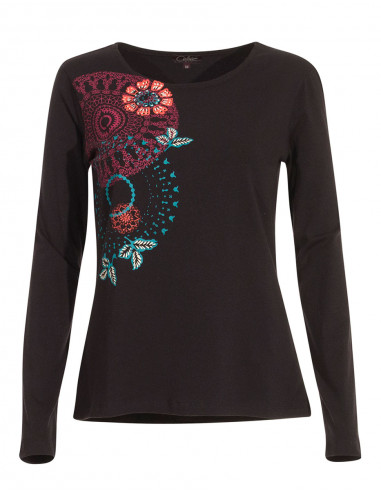 Camiseta 97% algodón 3% elastano estampado place