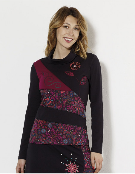 Camiseta 97% algodón 3% elastano patchs