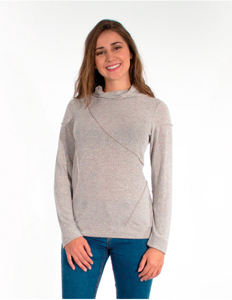 Camiseta 60% viscosa 35% poliéster 5% elastano col bola