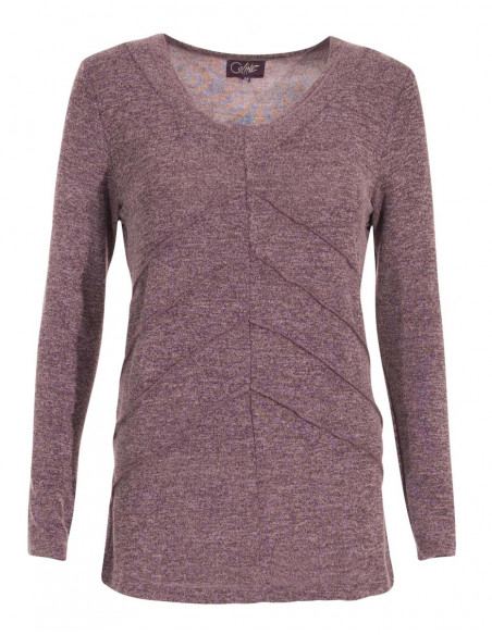 Camiseta 60% viscosa 35% poliéster 5% elastano 