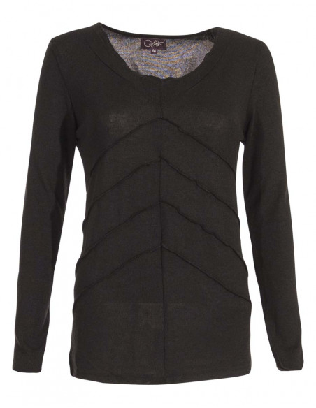 Camiseta 60% viscosa 35% poliéster 5% elastano 