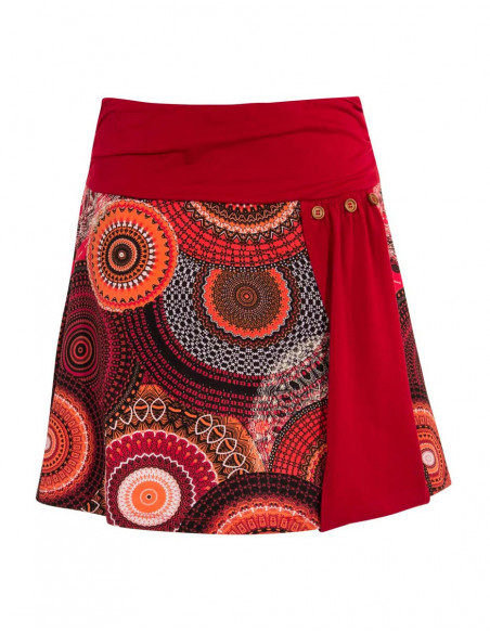 Falda malla 97% algodón 3% elastano estampado bamako