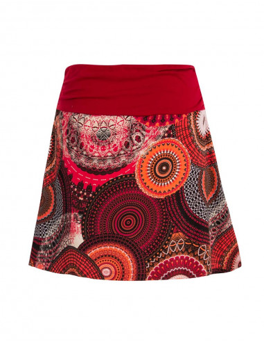 Falda malla 97% algodón 3% elastano estampado...