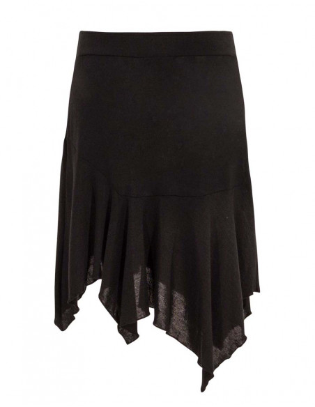 Falda malla 60% viscosa 35% poliéster 5% elastano 