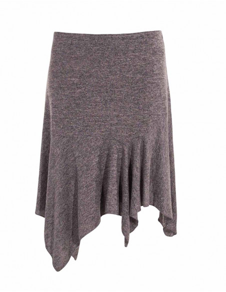 Falda malla 60% viscosa 35% poliéster 5% elastano 