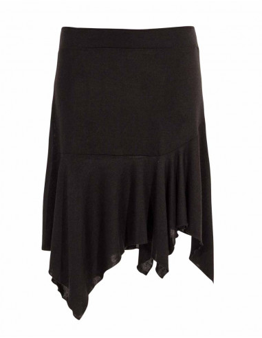 Falda malla 60% viscosa 35% poliéster 5% elastano 