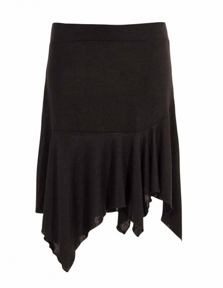 Falda malla 60% viscosa 35% poliéster 5% elastano 