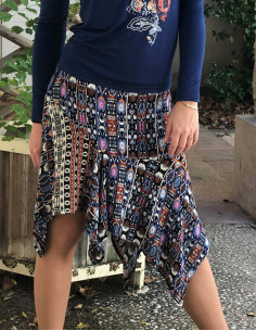 Falda crepe de viscosa...