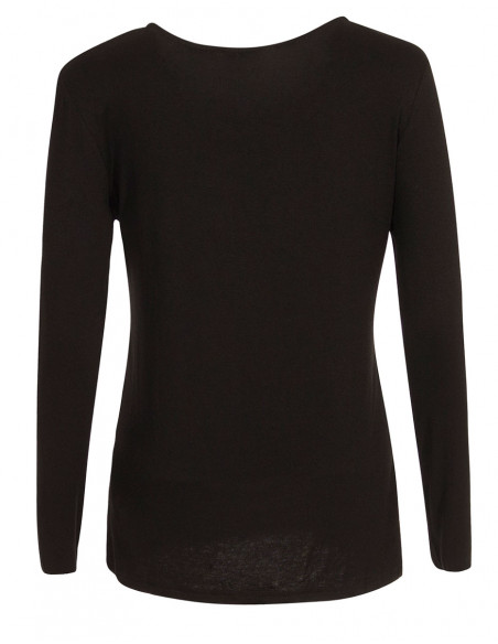 Camiseta 95% viscosa 5% elastano patchs