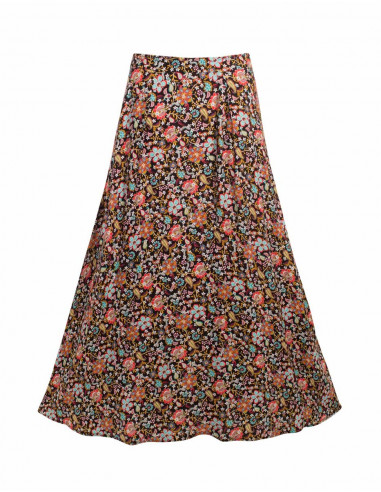 Falda viscosa twill estampado primavera