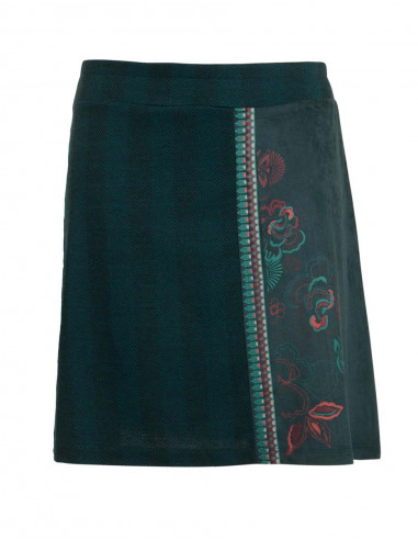 Falda malla 63% poliéster 32% viscosa 5%...