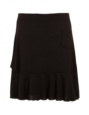 Falda malla 95% poliéster 5% elastano con pompones