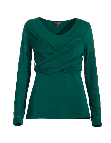 Camiseta 97% algodón 3% elastano cruzada