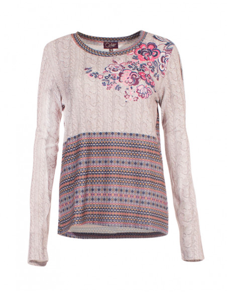 Camiseta 97% poliéster 3% elastano estampado place