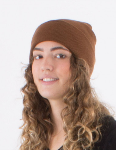 Gorro de punto acrílico liso