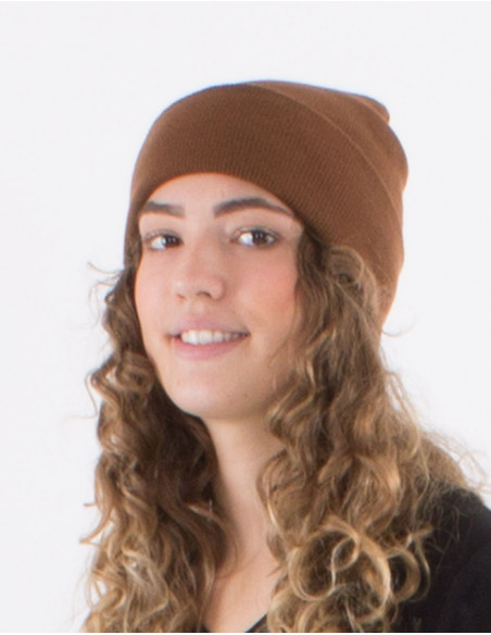 Gorro de punto acrílico liso