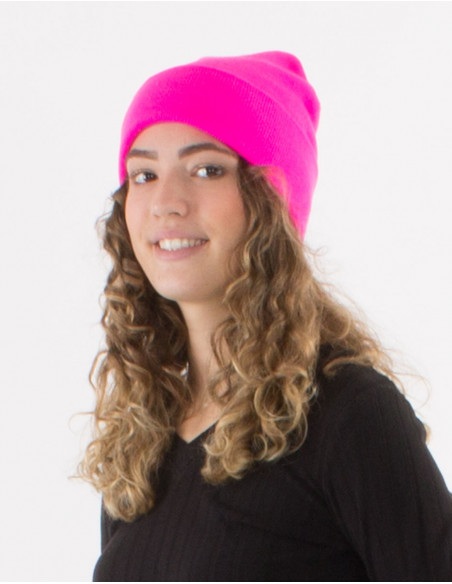 Gorro de punto acrílico liso