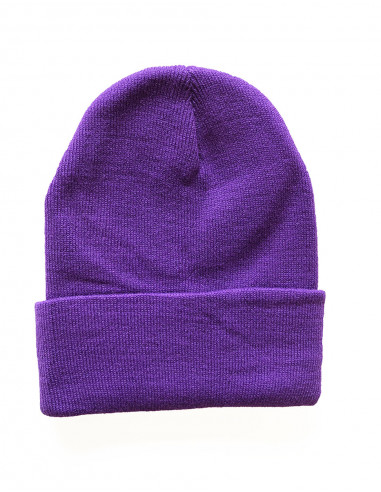 Gorro de punto acrílico liso