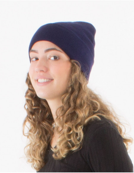 Gorro de punto acrílico liso