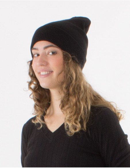Gorro de punto acrílico liso