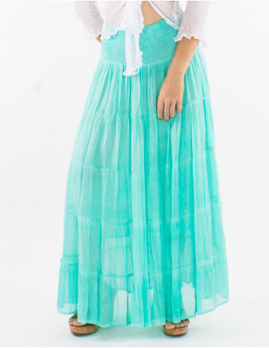 Falda velo algodon volantes doblada surteint