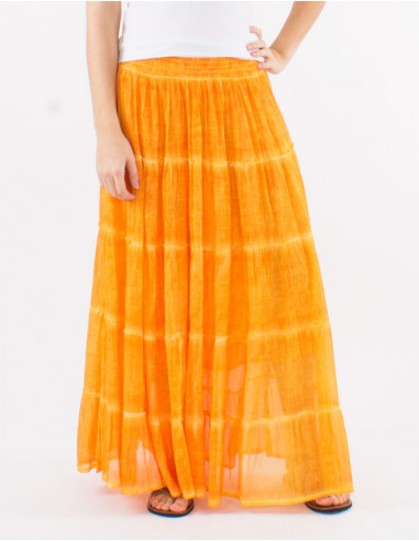 Falda velo algodon volantes doblada surteint